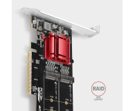 AXAGON PCEM2-ND PCIE 2X NVME M.2 ADAPTER - 1139506 - zdjęcie 3